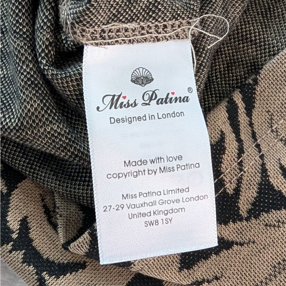 Miss Patina Westminster Biscuit Beige Dress - Small - Picture 8 of 12